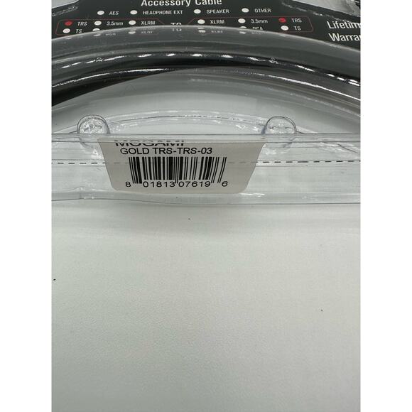 Mogami GOLD TRS-TRS-03 Balanced Audio Patch Cable 1/4" TRS Male Plugs 3ft - Picture 3 of 6